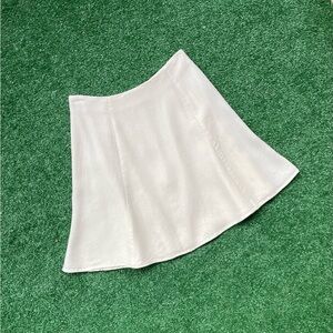 Vintage Express Elegant White A-Line Skirt